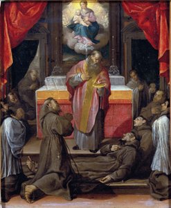 De laatste communie van Sint Franciscus door Agostino Carracci
